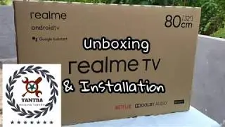 Unboxing and Installation of Realme 32 inch smart LED TV || in Telugu ||