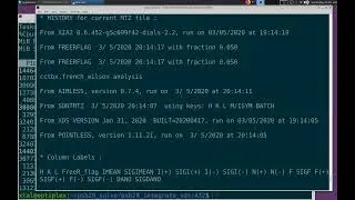 X-ray crystal structure solve  - 03 examine integrated data