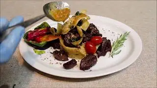 Cypriot traditional specialtie, pork afelia