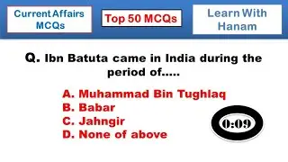 Super 50 Current Affairs Mcqs for competitive exams | Paper No. 1 | Take 10 seconds to answer