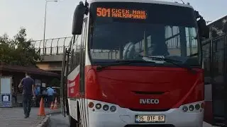İZMİR / ESHOT - İZULAŞ / 501 | Çiçek Mahallesi - Halkapınar Metro | Tam Parkur | Iveco Eurocity