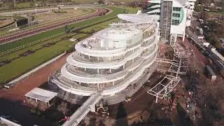 First look: Drone footage of Bates Smart's Victorian Racing Club