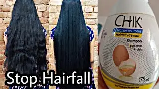 CHIK Hairfall Prevent Shampoo Review|| Egg white protein Solutions ||  Thick and Healthy hair