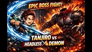 Tanjiro Kamado vs Headless Demon 🔥⚔️ | Demon Slayer Intense Boss Fight