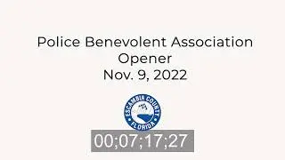 11 09 22 Police Benevolent Association Opener