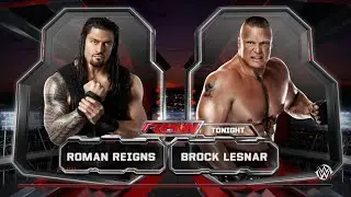 Roman Reigns Vs Brock Lesnar & John Cena vs Chris Jericho Round 1 tournament Raw (WWE 2K15)