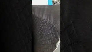 Кожзам на черном спанбонде/Faux leather fabric black #automobile #art