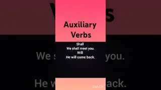 auxiliary verb#list of auxiliary verb