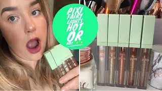 PIXI FAIRY LIGHTS LIQUID GLITTER EYESHADOWS SWATCHES AND REVIEW - STILA DUPES? | AMBER HOWE
