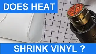 Does heat shrink vinyl? | Upholstery experiment for removing wrinkles from boat seats