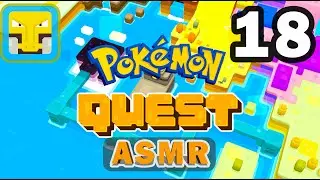 ASMR Pokemon Quest Gameplay Walkthrough Part 18 (Obtaining Last Statue, Evolution, W8 and W9 Bosses)
