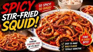 Spicy Korean Stir-Fried Squid 🦑🔥 Ojingeo Bokkeum Recipe You&rsquo;ll Crave