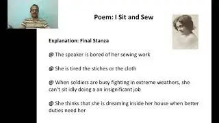 I SIT AND SEW - A Poem by Alice Nelson Dunbar - Part 2