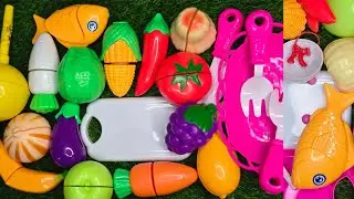Satisfying ASMR Toy Pizza, Banana & Kiwi Cutting 🍕🍌 | Relaxing Food Cutting Sounds