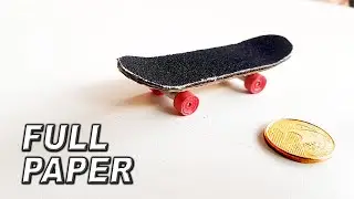 Faça um FINGERBOARD Usando Apenas Papel - Mini Skate de Dedo Caseiro