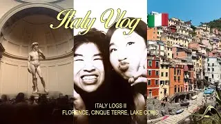 ITALY VLOG: museums, beach days in cinque terre, & exploring lake como 🍝 | italy logs ii