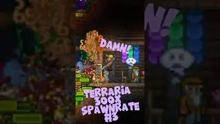 Скорость появления в Terraria в 300 раз СЛИШКОМ СИЛЬНА #Terraria #смешно #геймплей #игра #мемы