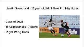 2025 - 15 year old MLS Next Pro Highlights