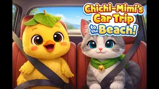 Sand, Waves & Giggles! Chichi & Mimi&rsquo;s Beach Trip (3D)#animation #cartoon #funny #cat #cute