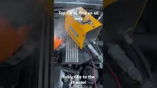 Mechanics top tip to find oil leaks! #mechanic #mechanictips #mechaniclife #smokemachine #bmw #cars