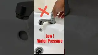 Как починить кран с низким давлением воды #кран #водопроводныйкран #шорты