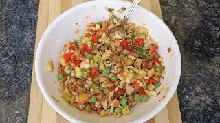 Indian sprouts salad recipe 🥗 | weight loss recipe | healthy recipe | ಮೊಳಕೆ ಸಲಾಡ್ ಪಾಕವಿಧಾನ 