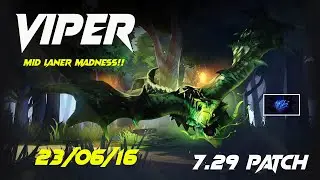VIPER MID IS BACK?!?! / Dota 2 - 7.29 Patch - Aghanim Shard meta!!