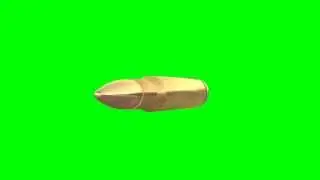 flying bullet in green screen free stock footage