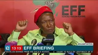 EFF leader Julius Malema on Donald Trump at media briefing