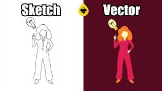 Vector Illustration Character Design Speed Art | Inkscape Illustration Process