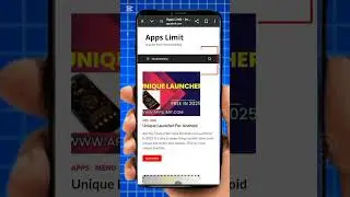 Download Unique Launcher in your Mobile 📱 😀 😎