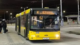 ПОЕЗДКА на МАЗ 203.065 (ГОС. АК 5647-7) 4 маршрут