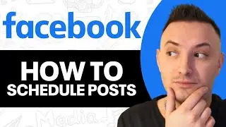 How To Schedule Post On Facebook Page (2025)
