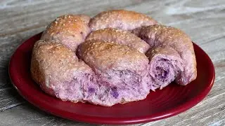 Purple Sweet Potato Soft Bread - Ube Bread