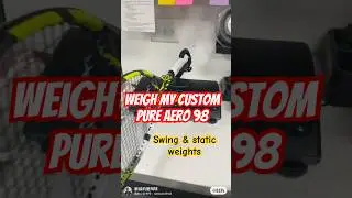 Weigh my custom Aero 98 rackets! #tennis #tennisracket #tennisfans #babolat