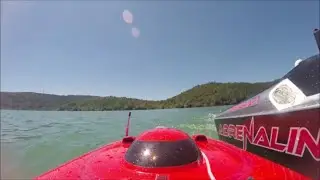 RC BOAT PURSUIT GOPRO On Board - BLACK JACK 29 vs ADRENALINE vs SPARTAN vs KEY WEST &agrave; 4:24 COLISION
