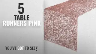 Best Table Runners Pink [2018]: Decorative Luxurious Sequins Table Runner - PONY DANCE Table Runner