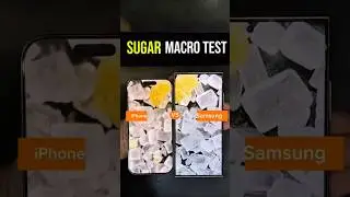 Real Macro Test on Sugar 🍬 | iPhone 16 Pro vs Samsung S24 Ultra 🔍