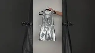 Can&rsquo;t wait to wear this one&hellip;🩶 #ootd #shiny #dress #fashion #metallic #fyp