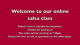Online Salsa Classes - Beginner Class 001