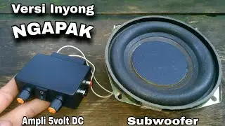 Ampli mini 5volt PAM8403 tes di speaker subwoofer 5in,speaker ACR 8in versi inyong || NGAPAK