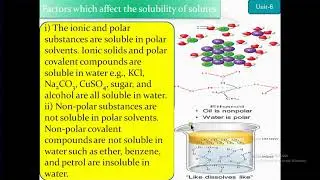 SOLUBILITY,Solute-solvent interaction,Factors affecting solubility of solute like dissolves likeChy9