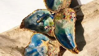 # 2 Making an Oyster Shell Ornament or trinket catch all with UV Resin