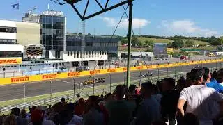 The FIA Safety Car leads the group at the 2017 Hungarian Grand Prix