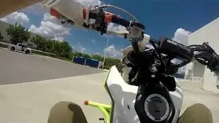 Honda Grom motorcycle stunt lot session motovlog 2019
