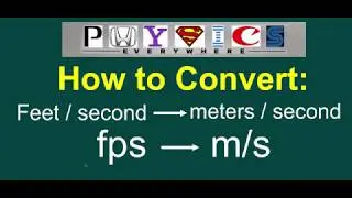 How to convert feet per second (fps) to meters per second (m/s)