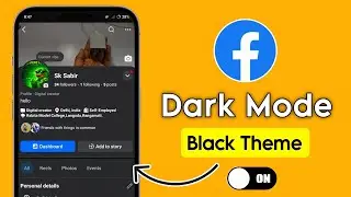 how to enable dark mode on facebook | facebook black theme on | facebook dark mode on
