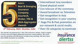 Video 5th Asia's Best & Emerging Insurance Company , Insutech, Broker, TPA & Web-Aggregator Awards.