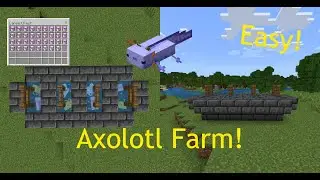 Easy 1.19.60 Axolotl Farm! Bedrock Edition and Java