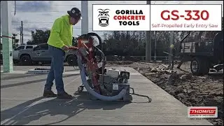 Gorilla GS-330 Concrete Saw Demo | Thomas Concrete Machinery